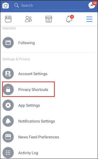 Privacy Shortcuts